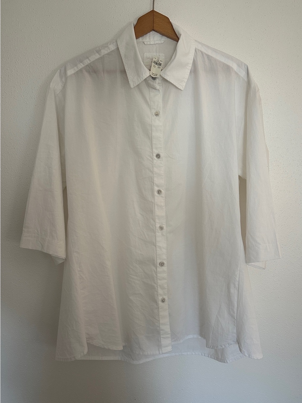 aerie White Men's Casual Button-Down Shirt